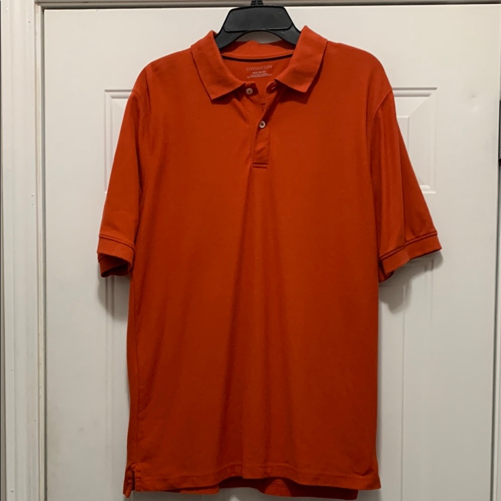 3/$15 Covington 100% Cotton Burnt Orange Polo Shirt